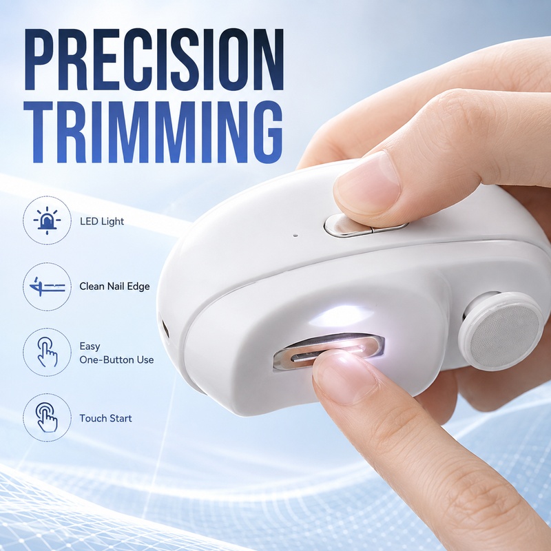 Baby Nail Trimmer Electric - Elektrikli Tırnak Kesme Makinesi 2'si 1