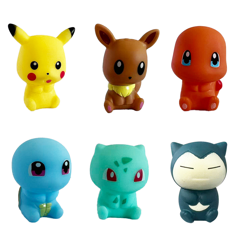Baby Products Combo - 6 adet Pokemon banyo oyuncakları Pikachu
