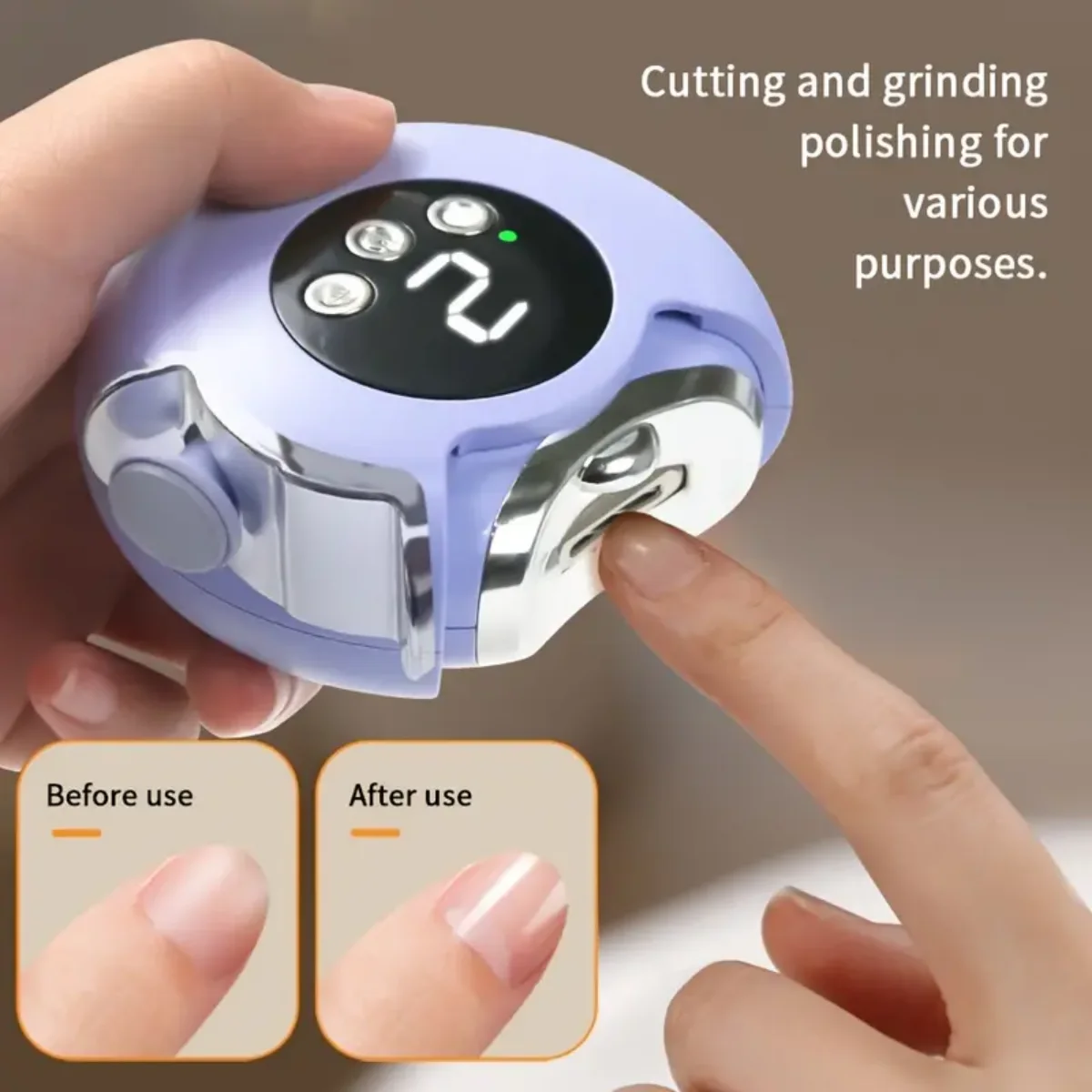 Baby Nail Trimmer Electric - 3'ü 1 arada Elektrikli Tırnak Makası