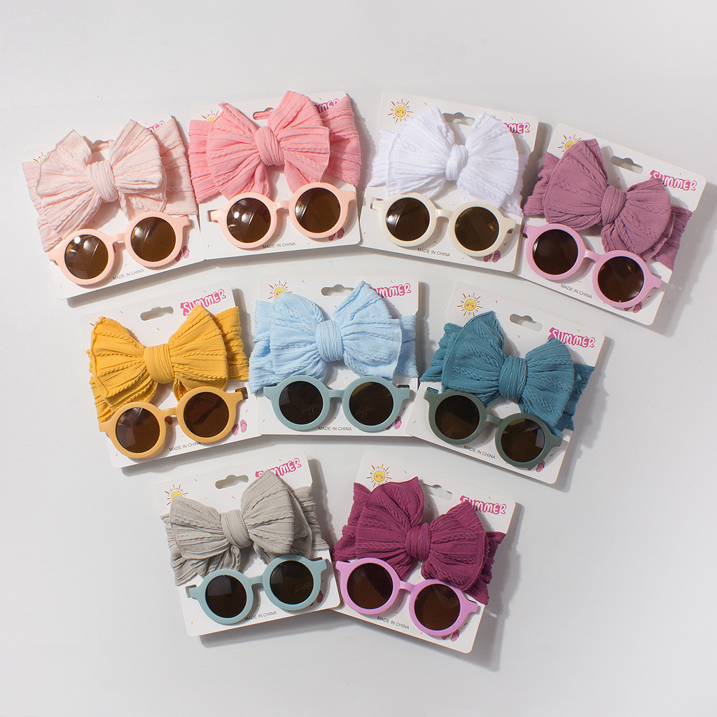 Baby Products Combo - Çocuk Kafa Bandı Gözlük Seti Bebek