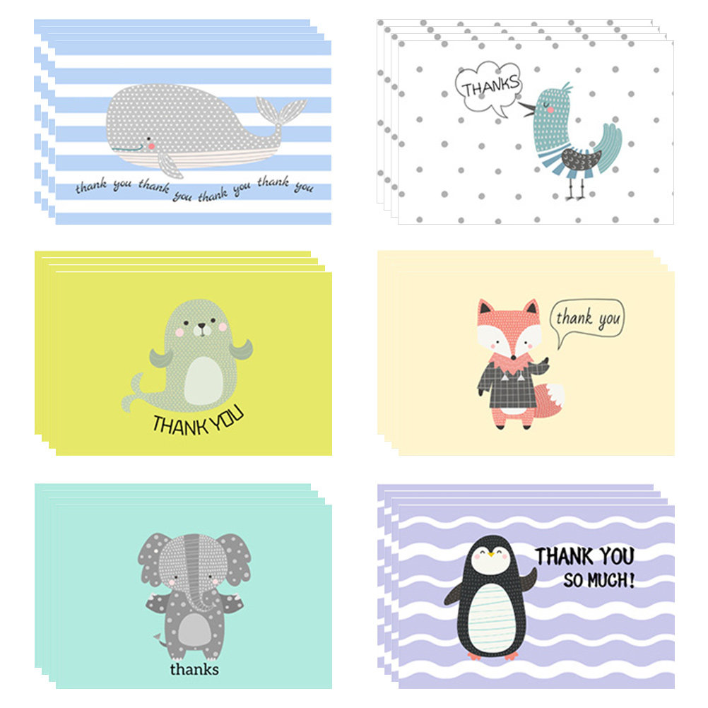 Baby Products Gift Card - 24 Takım Teşekkür Kartları Toplu Boş