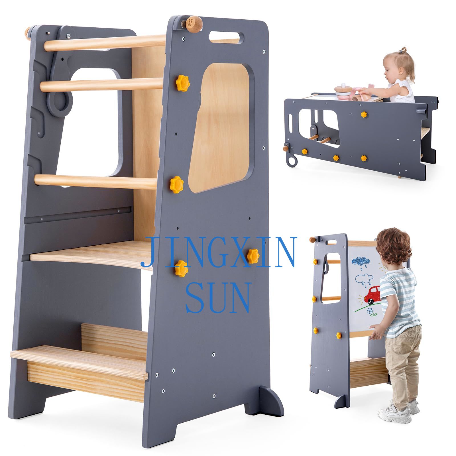 Toddler Learning Tower - 4'ü 1 Arada Bebek Mutfak Kulesi