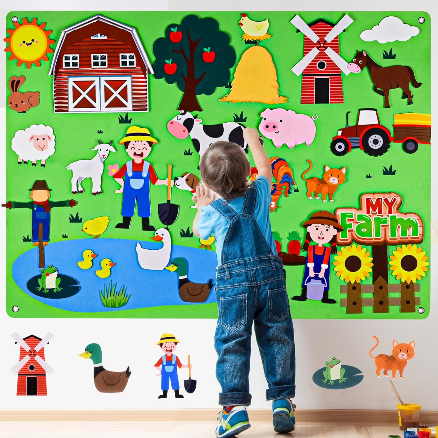 Çiftlik Hayvanları Keçe Hikaye - Toddler Learning Tower incelemesi ve fiyatı