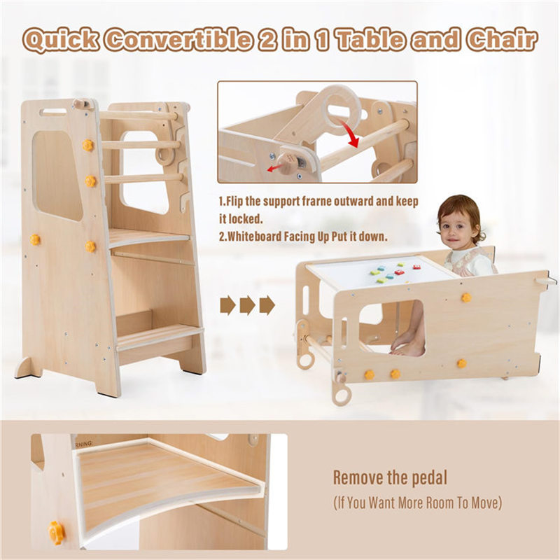 Katlanabilir Ahşap Bebek Öğren - Toddler Learning Tower incelemesi ve fiyatı