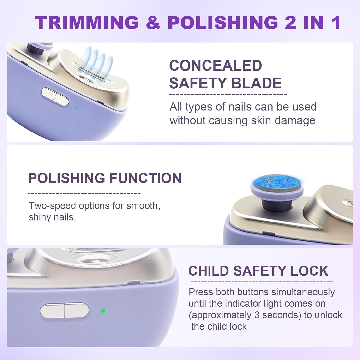 Işıklı Elektrikli Tırnak Kesic - Baby Nail Trimmer Electric incelemesi ve fiyatı